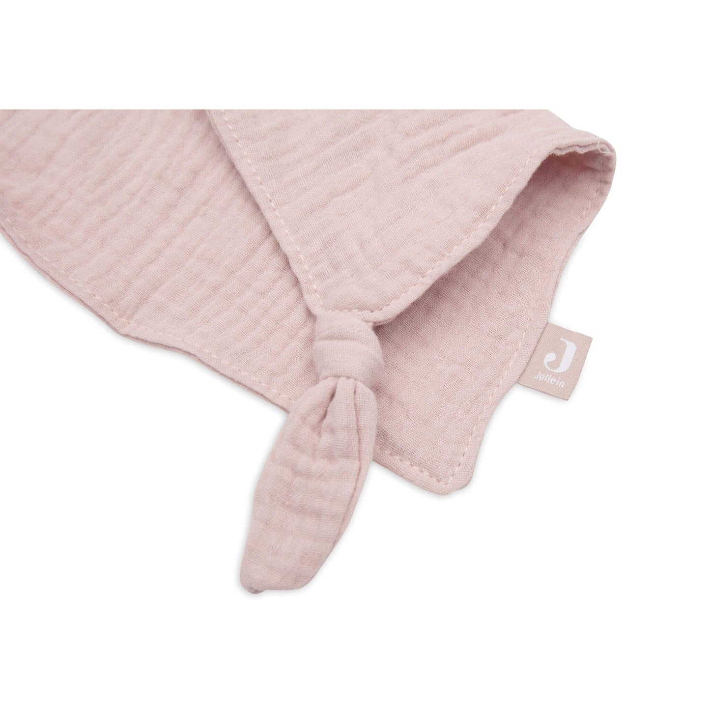 Extra weiches Musselin-Tuch: Nahaufnahme des Baumwoll-Stoffs des Baby Schmusetuch Hase Rosa
