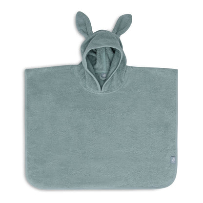 Badeponcho in grün von vorne