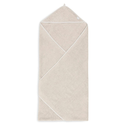 Eingeschlagenes Baby Kaputzen-Handtuch in beige / nougat