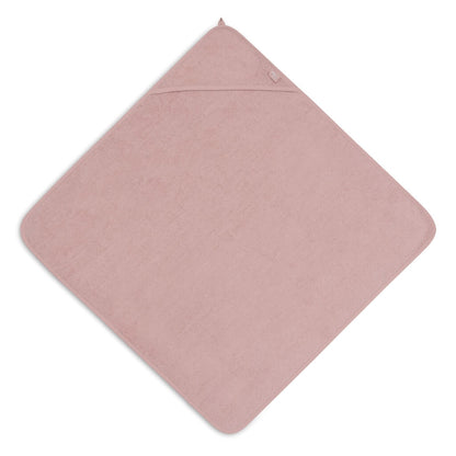 Baby Kaputzen-Handtuch in rosa ausgebreitet