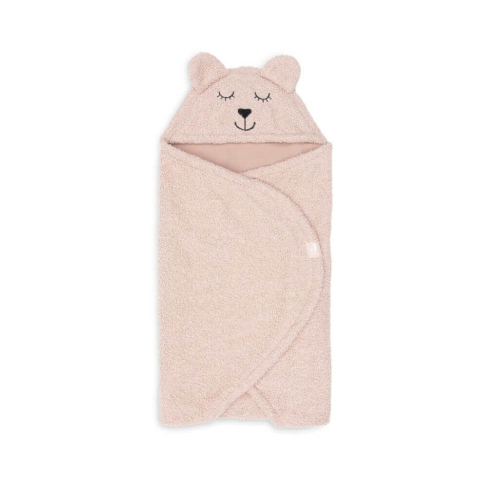 Einfaches Pucken im Pucksack: Puckdecke Bär in Wild Rosa eingeschlagen