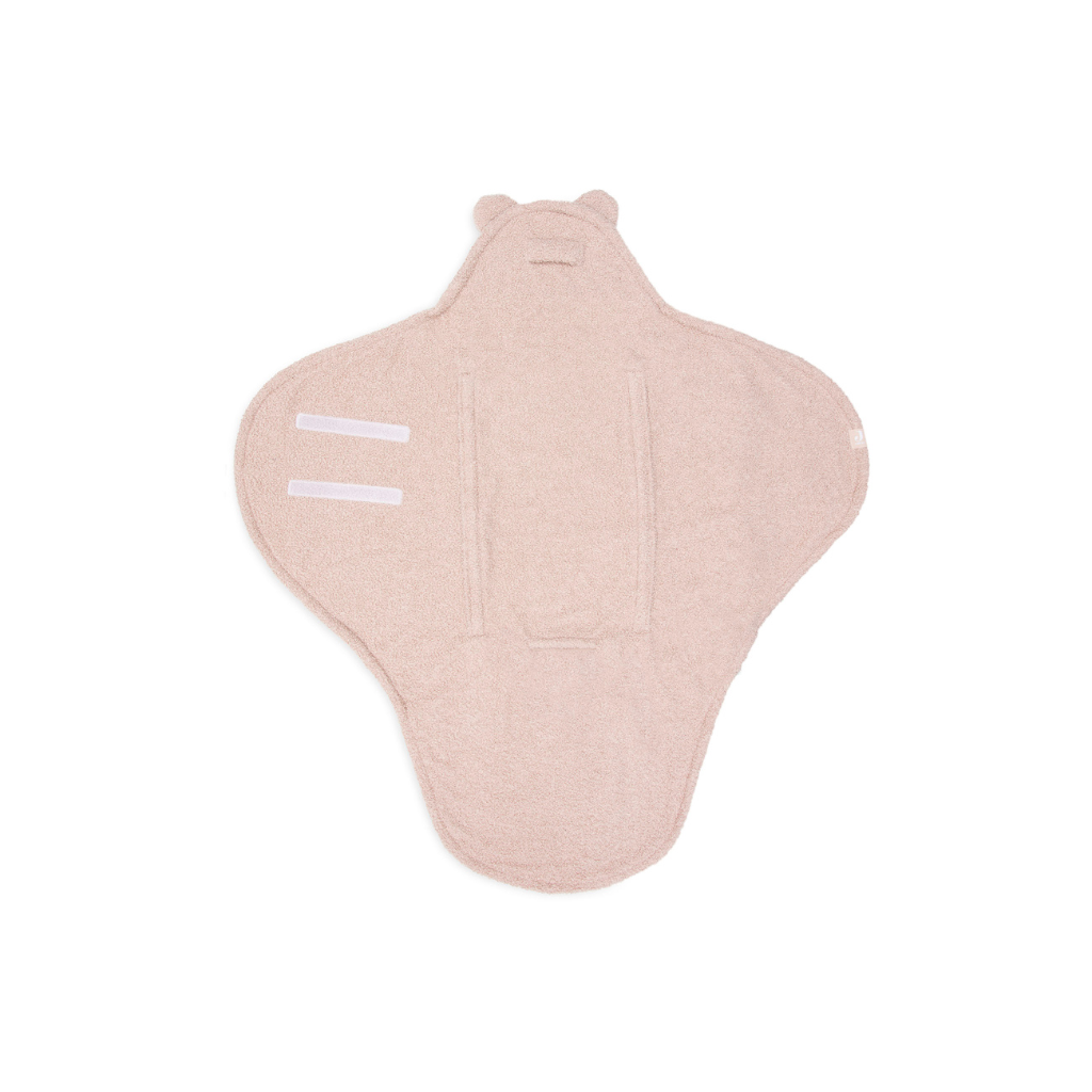 Puckdecke Bär in Rosa von hinten