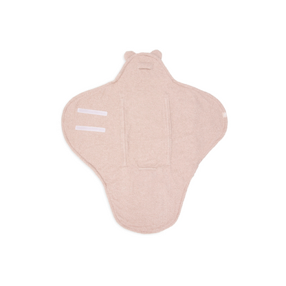 Puckdecke Bär in Rosa von hinten