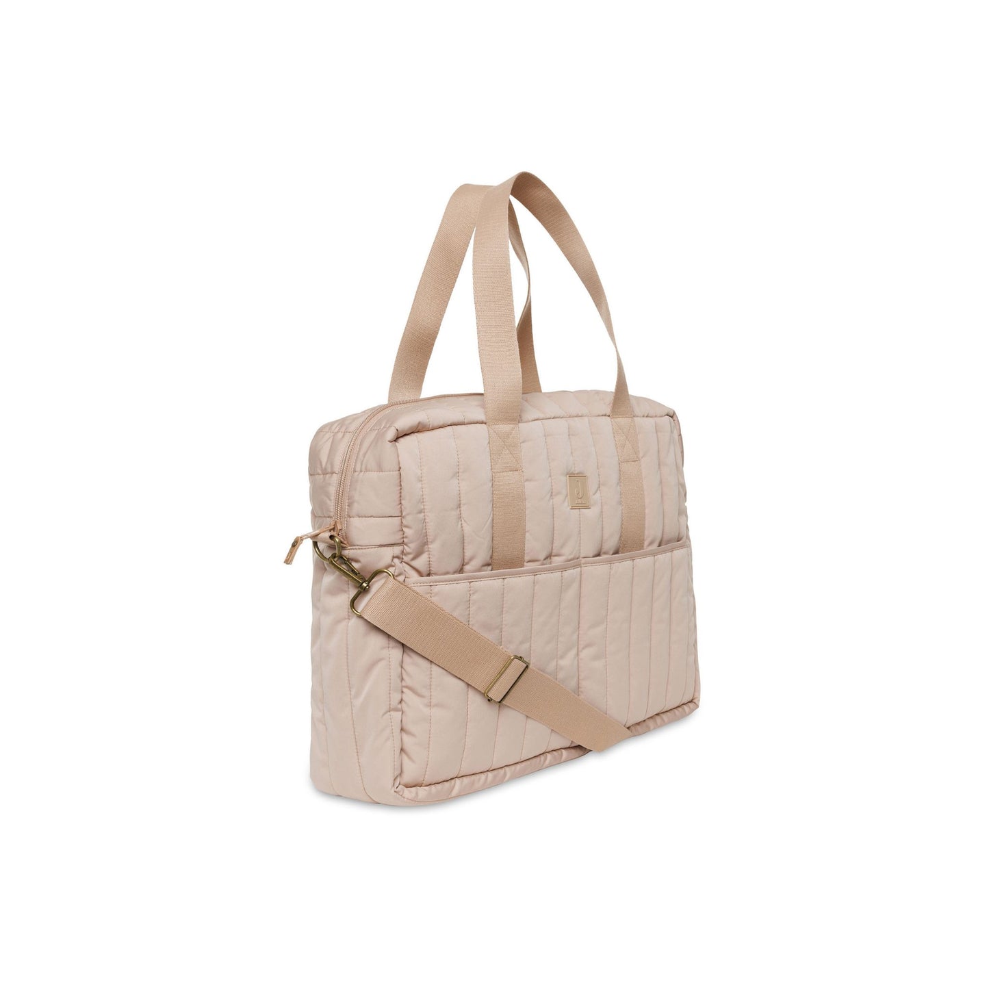 Wickeltasche in Farbe Biscuit Beige Tragegurt und Tragegriffe