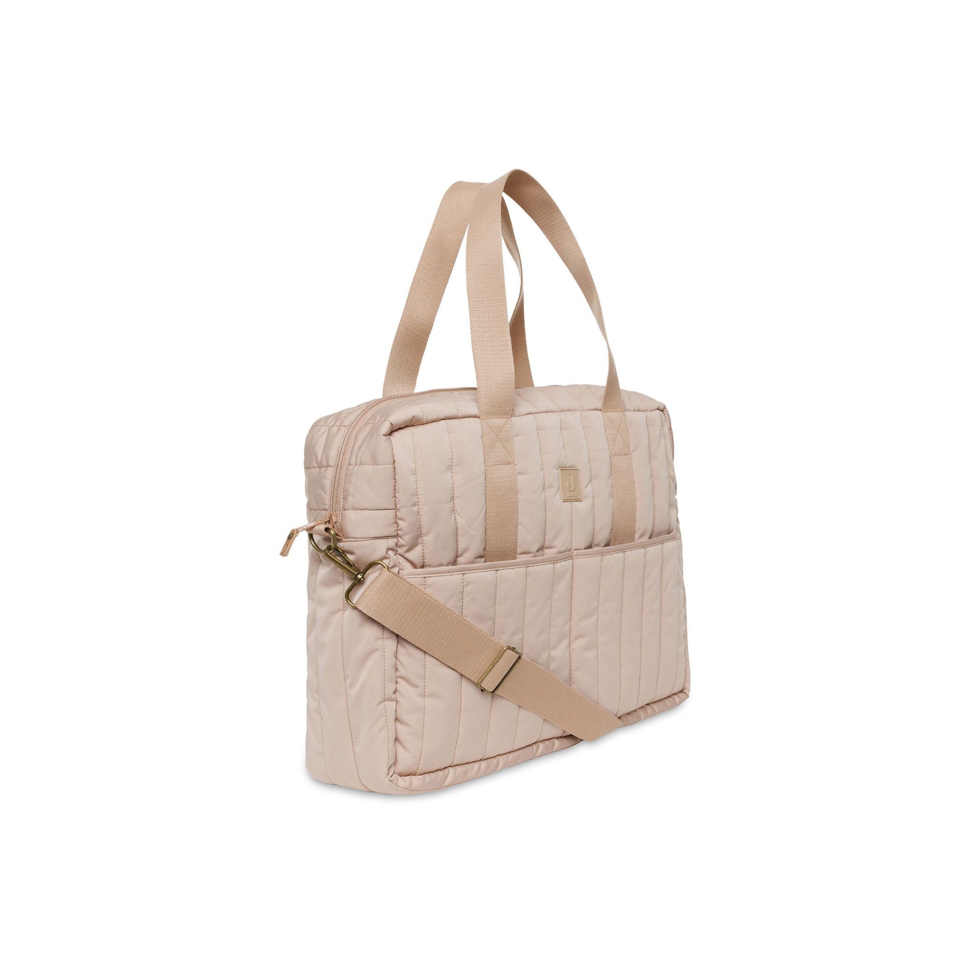 Wickeltasche in Farbe Biscuit Beige Tragegurt und Tragegriffe